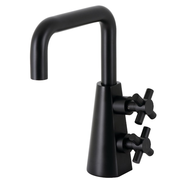 Kingston Brass Two-Handle Single-Hole Bathroom Faucet with Push Pop-Up, Matte Black KS2260DX - main